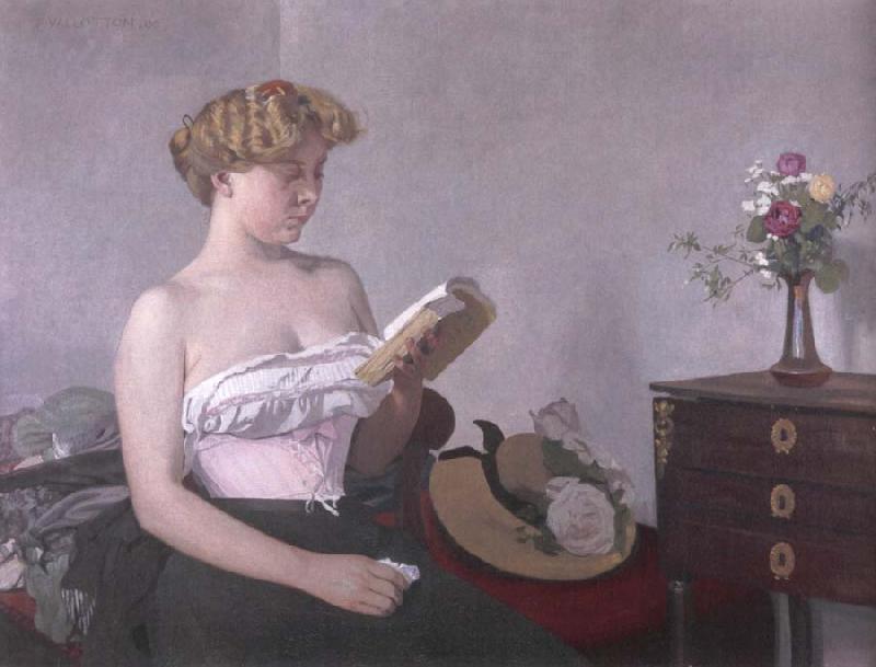Felix Vallotton Woman Reading oil painting image